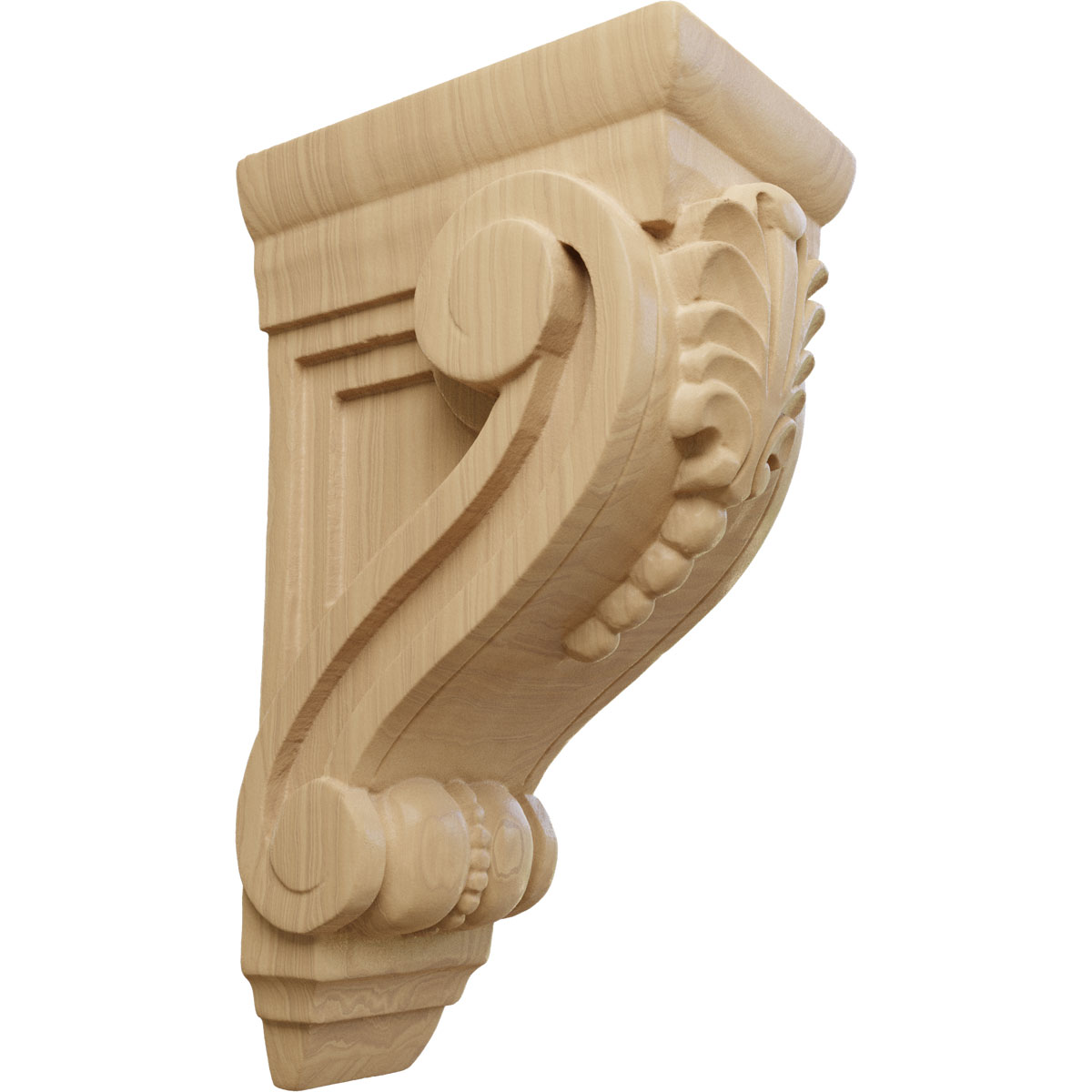 Ekena Millwork 2 5/8 Inch Small Fig Leaf Corbel