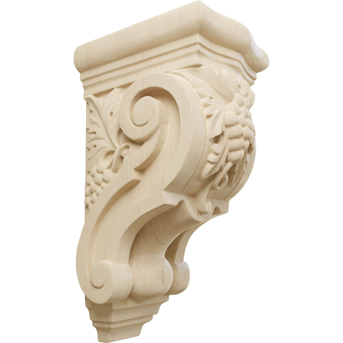 Ekena Millwork 4 7/8 Inch Medium Grape Bunches Corbel