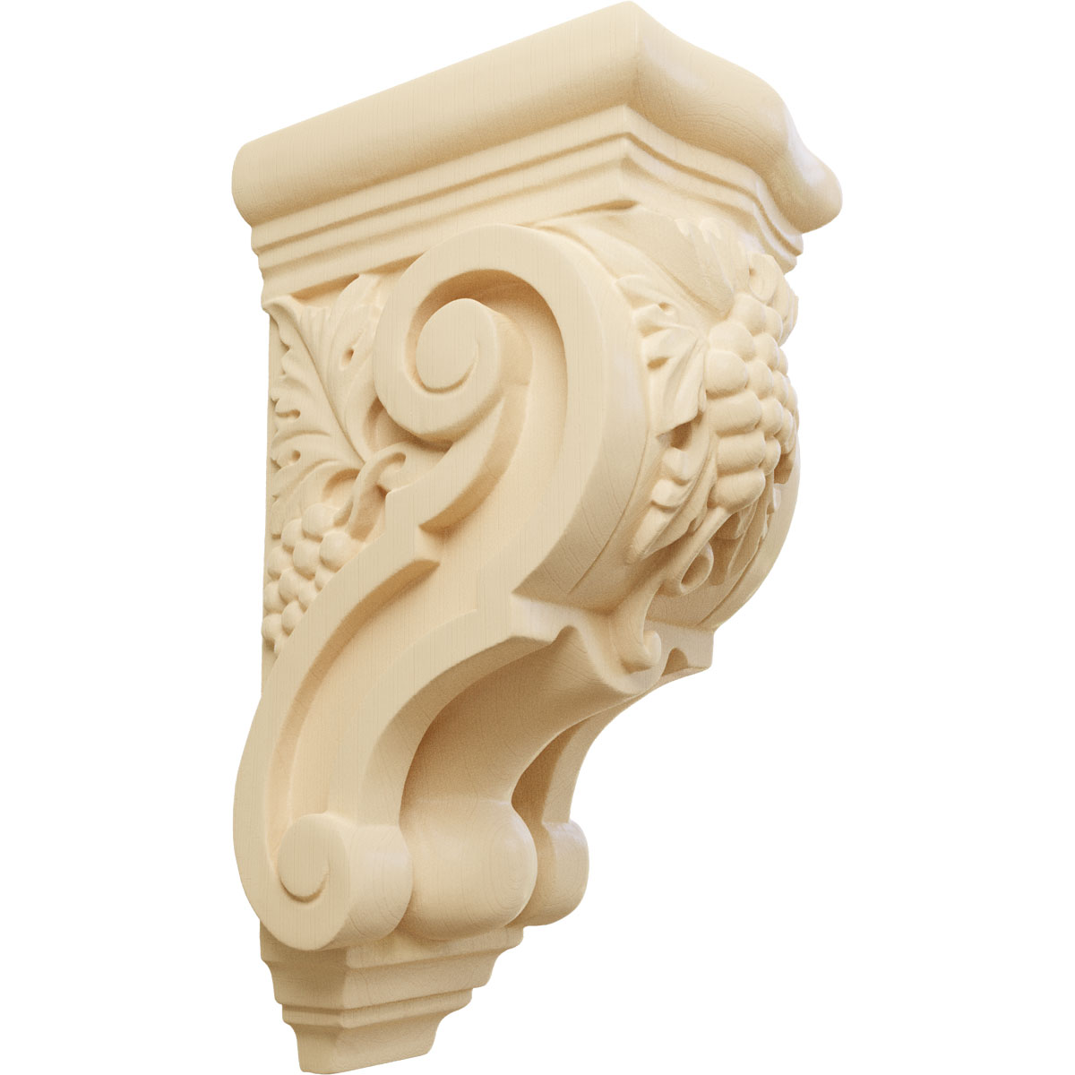Ekena Millwork 4 7/8 Inch Medium Grape Bunches Corbel