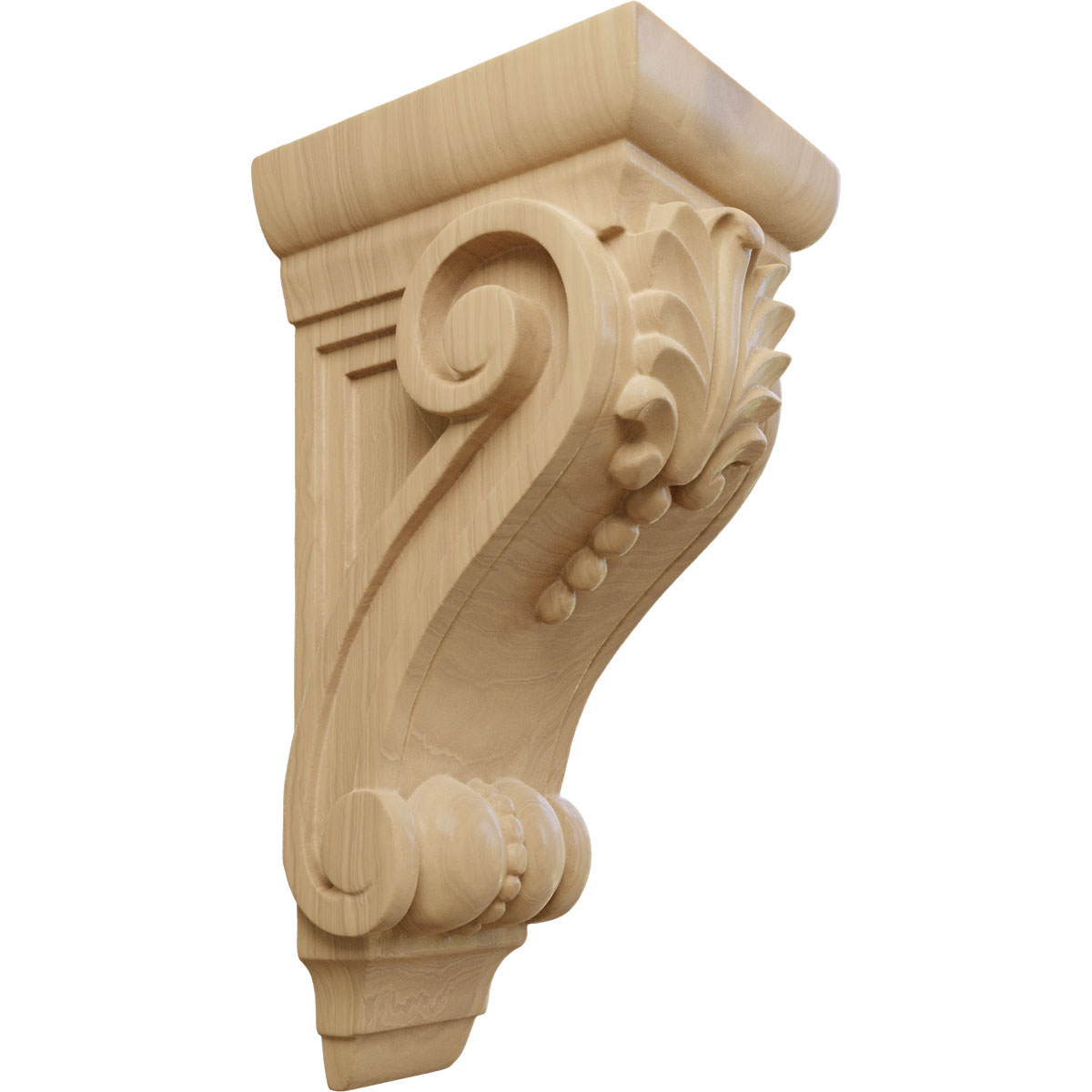 Ekena Millwork 3 3/4 Inch Medium Fig Leaf Corbel