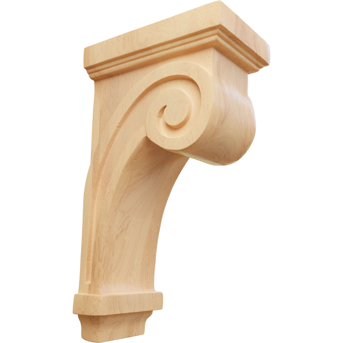 Ekena Millwork 3 1/4 Inch Scroll Corbel