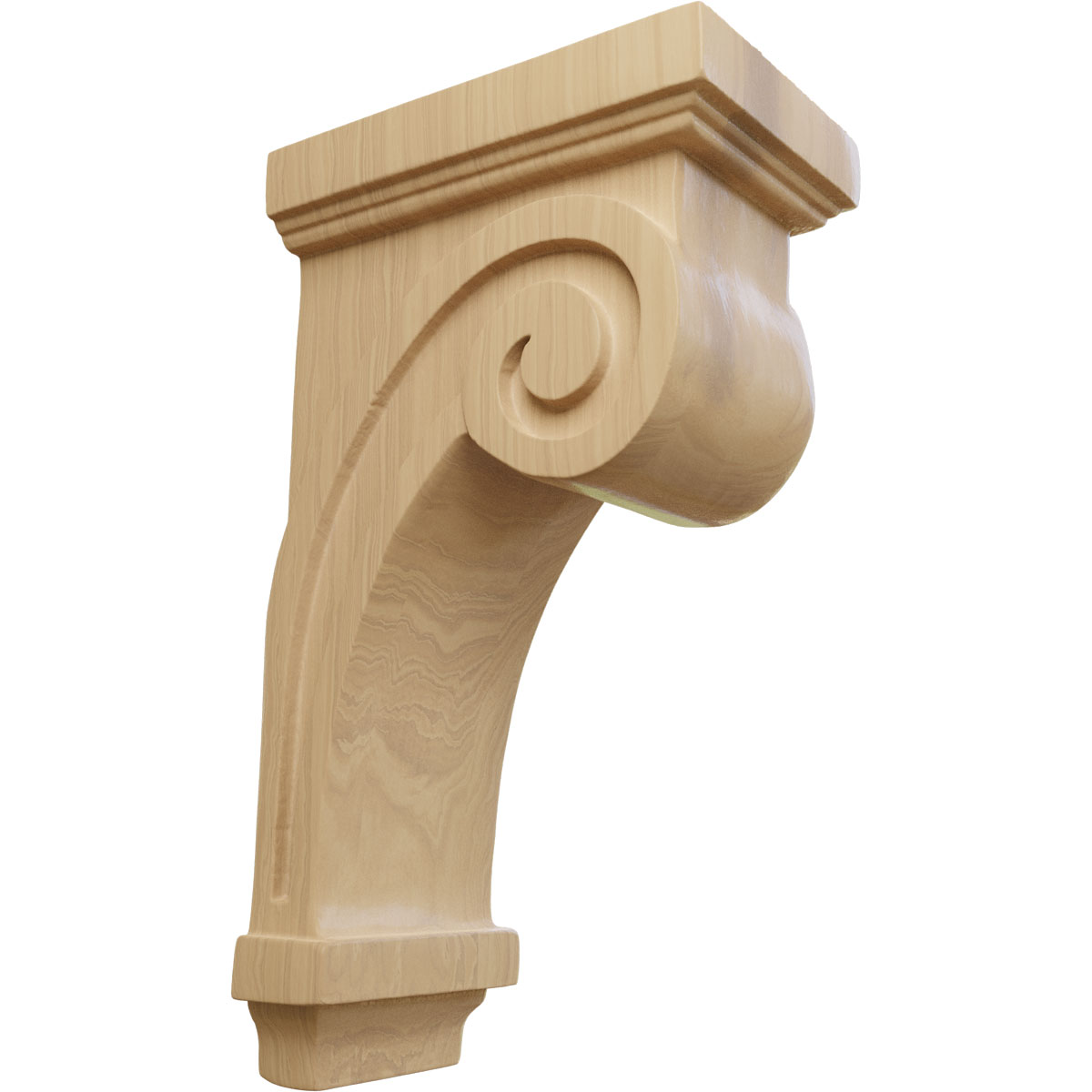 Ekena Millwork 3 1/4 Inch Scroll Corbel