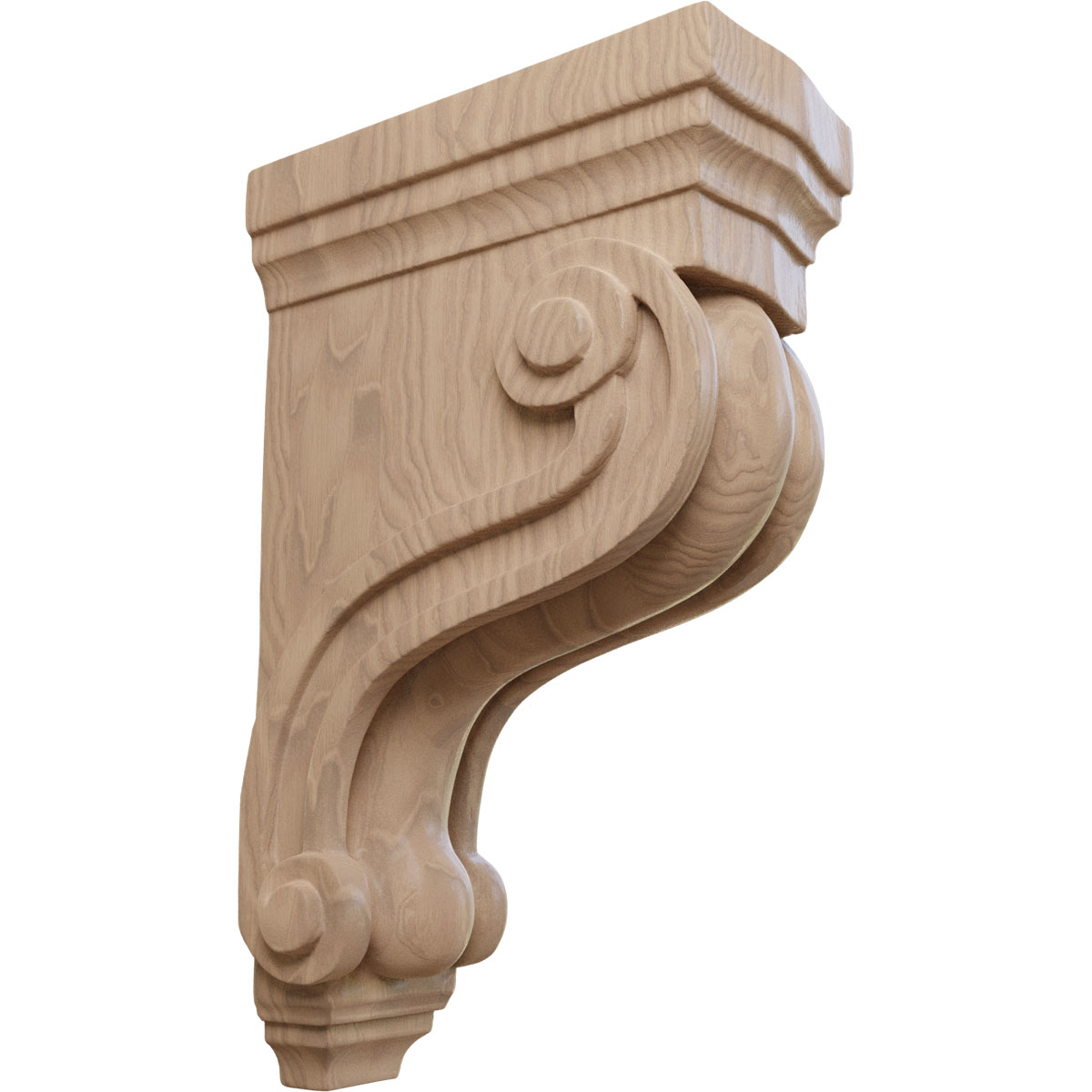 Ekena Millwork 3 3/8 Inch Boston Traditional Scroll Corbel