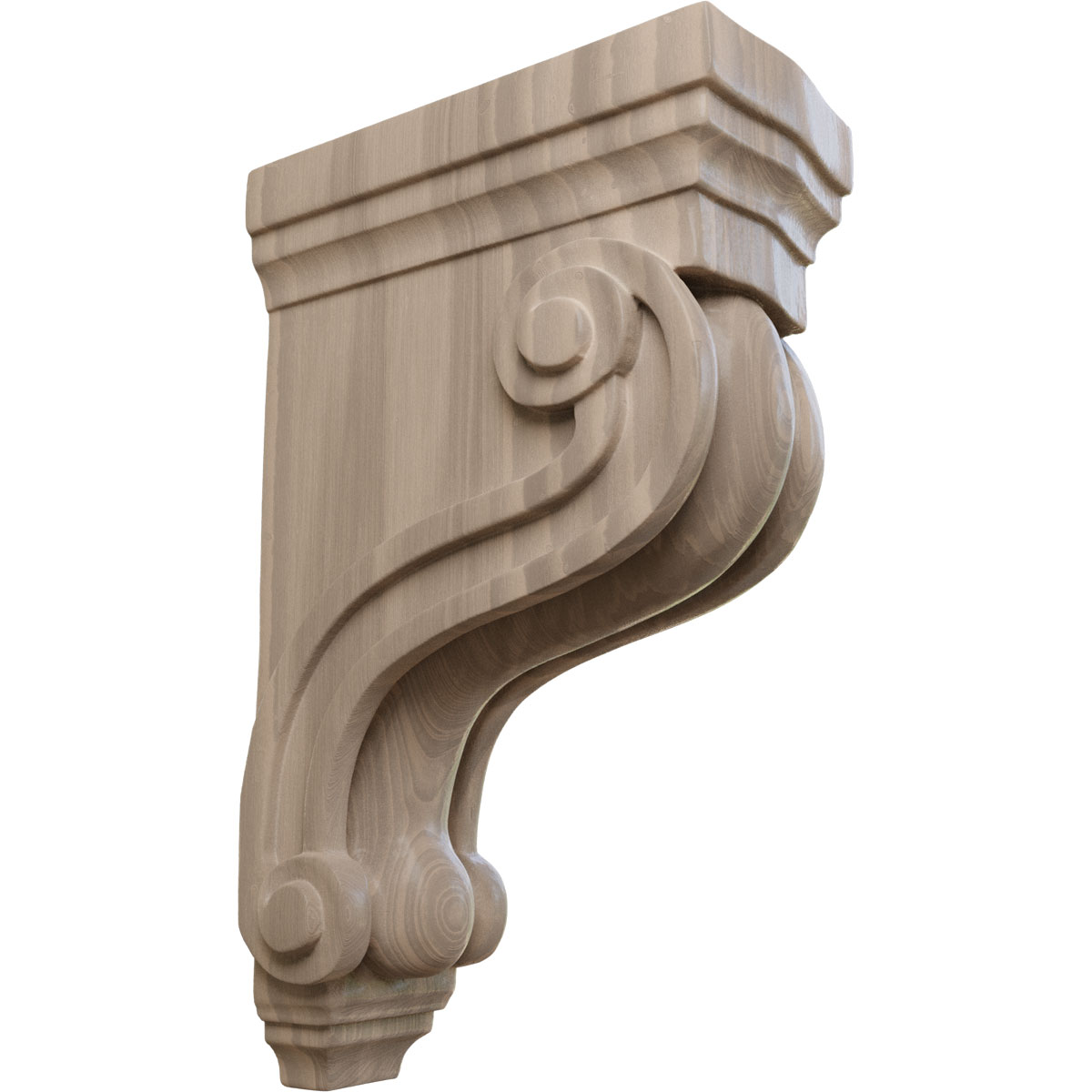 Ekena Millwork 3 3/8 Inch Boston Traditional Scroll Corbel