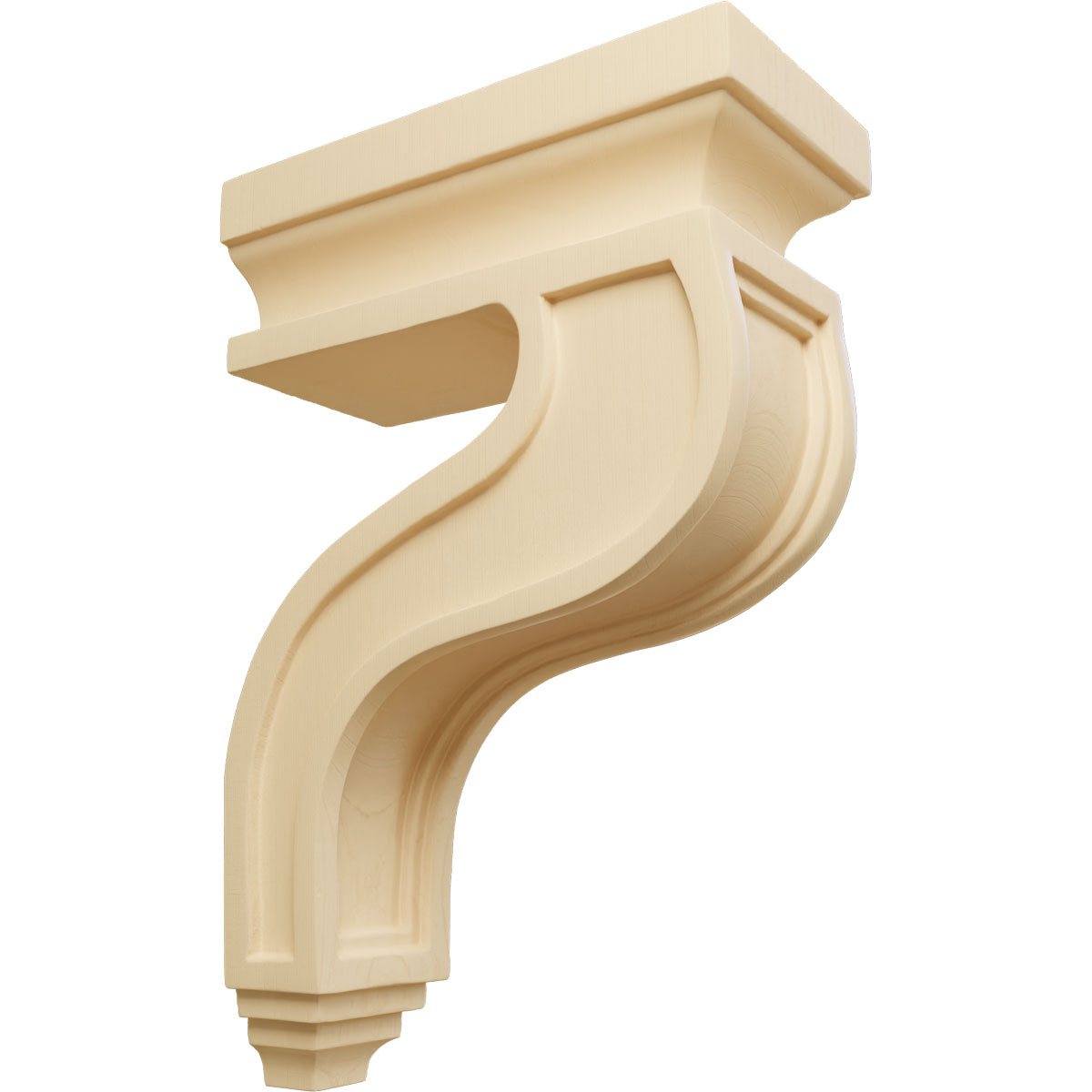 Ekena Millwork 3 1/2 Inch Hollow Back Corbel