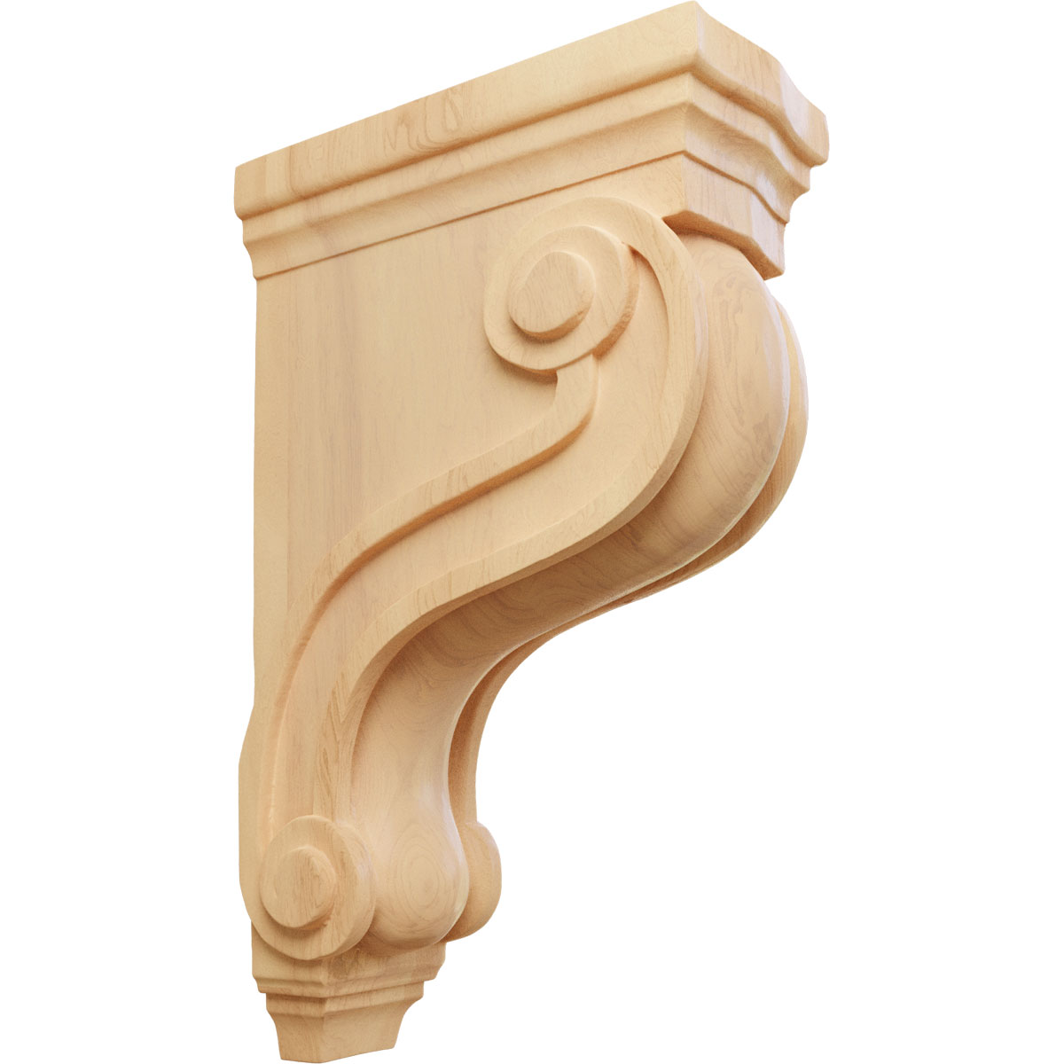 Ekena Millwork 3 7/8 Inch Boston Traditional Scroll Corbel