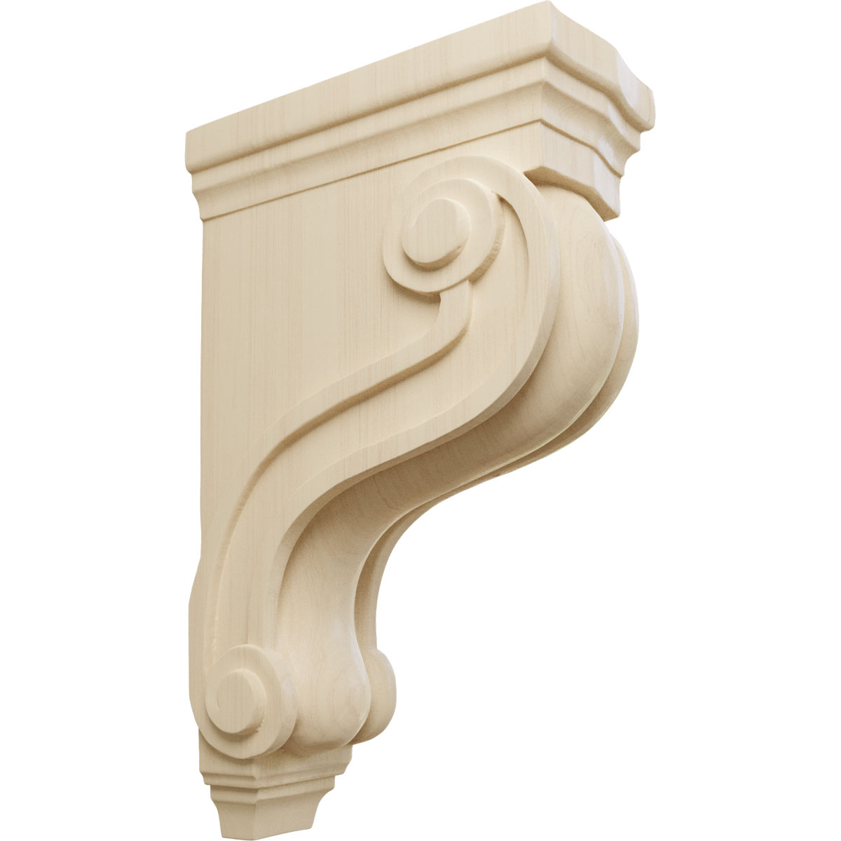 Ekena Millwork 3 7/8 Inch Boston Traditional Scroll Corbel