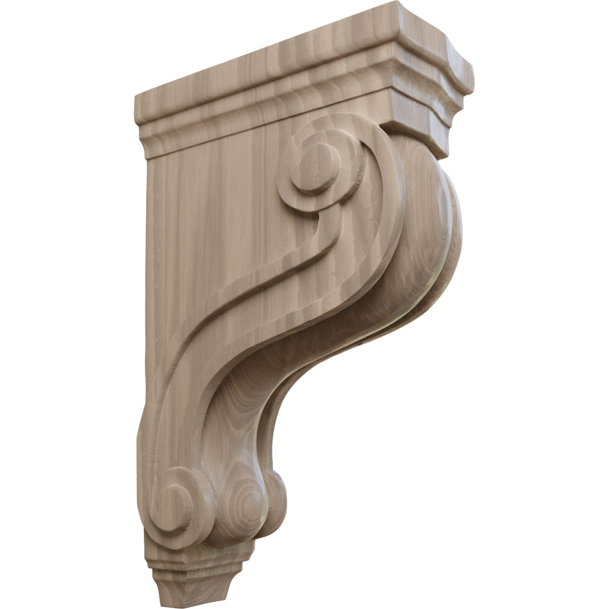 Ekena Millwork 3 7/8 Inch Boston Traditional Scroll Corbel