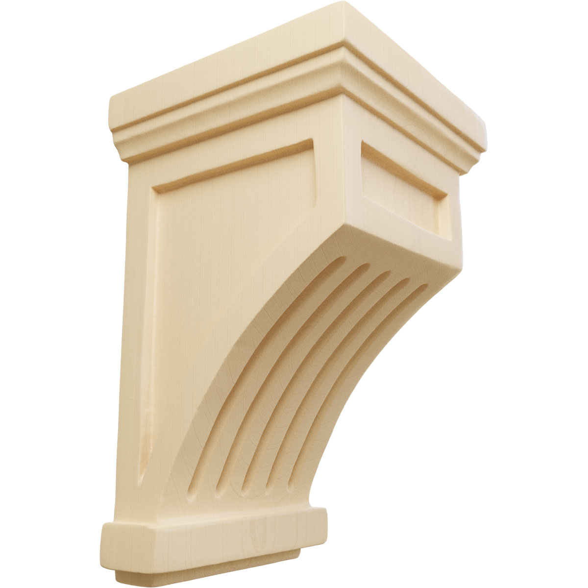 Ekena Millwork 4 1/4 Inch Fluted Corbel