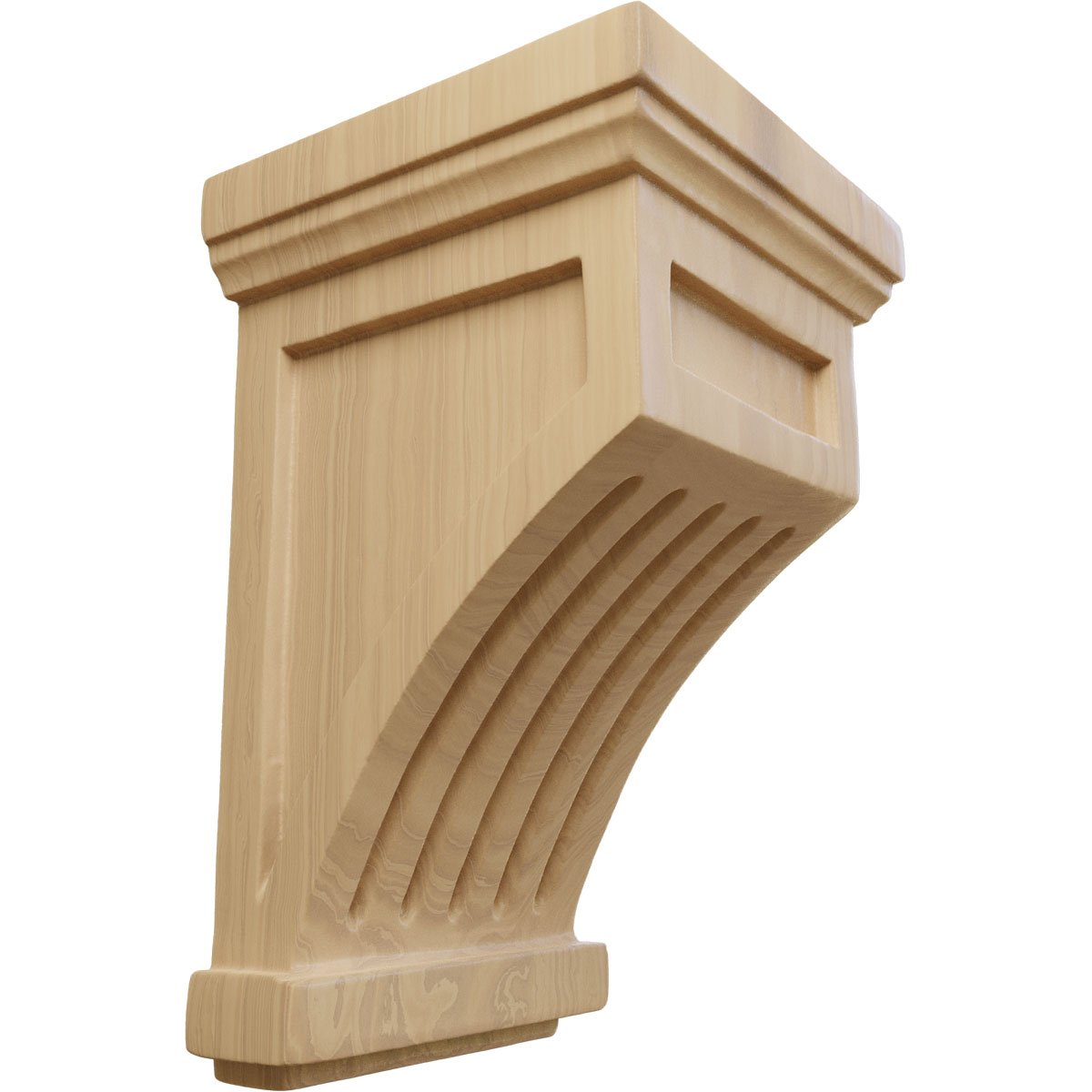 Ekena Millwork 4 1/4 Inch Fluted Corbel