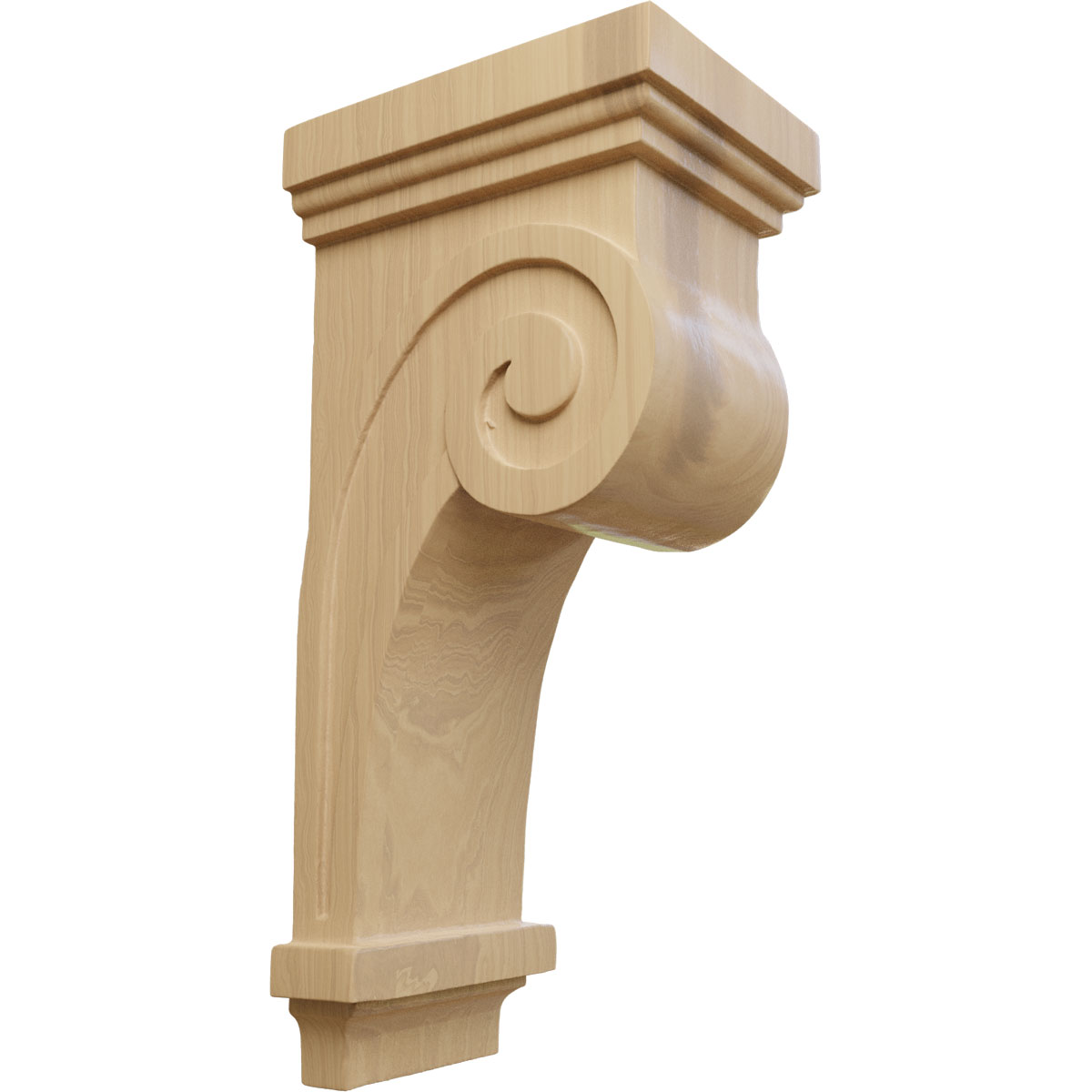 Ekena Millwork 4 1/2 Inch Scroll Corbel