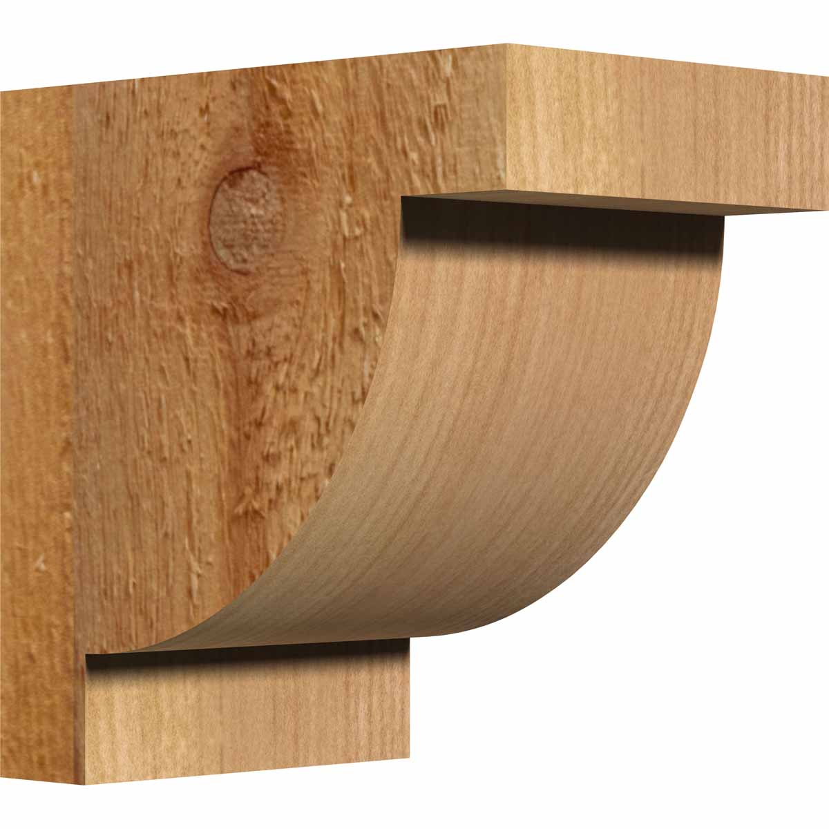 Ekena Millwork 4 Inch Alpine Rough Sawn Corbel
