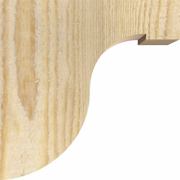 Ekena Millwork 6 Inch Rough Sawn Del Monte Corbel with Backplate