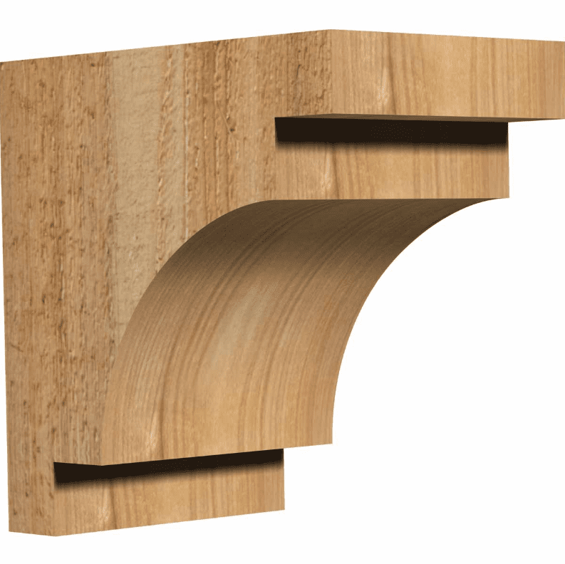 Ekena Millwork 6 Inch Mediterranean Rough Sawn Corbels