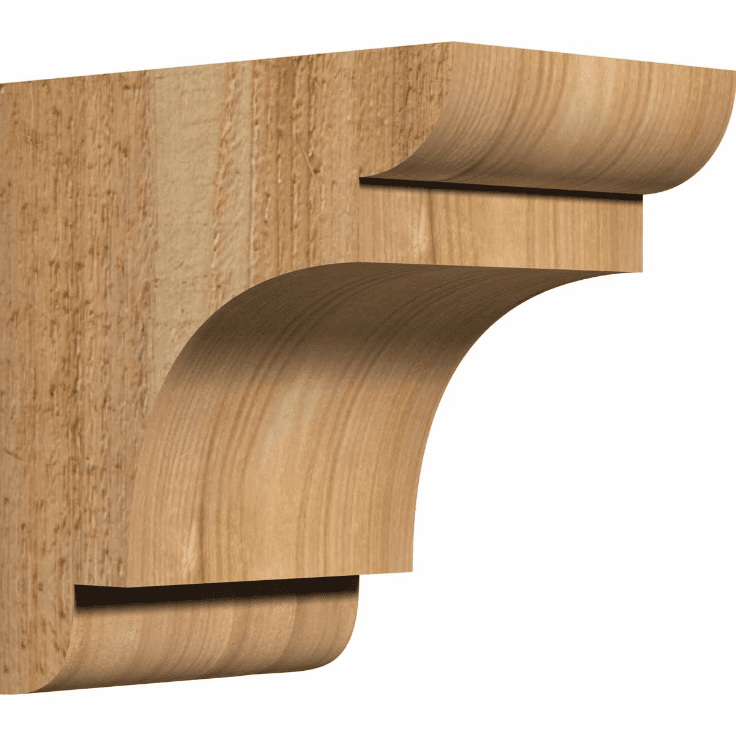 Ekena Millwork 4 Inch New Brighton Rough Sawn Corbels