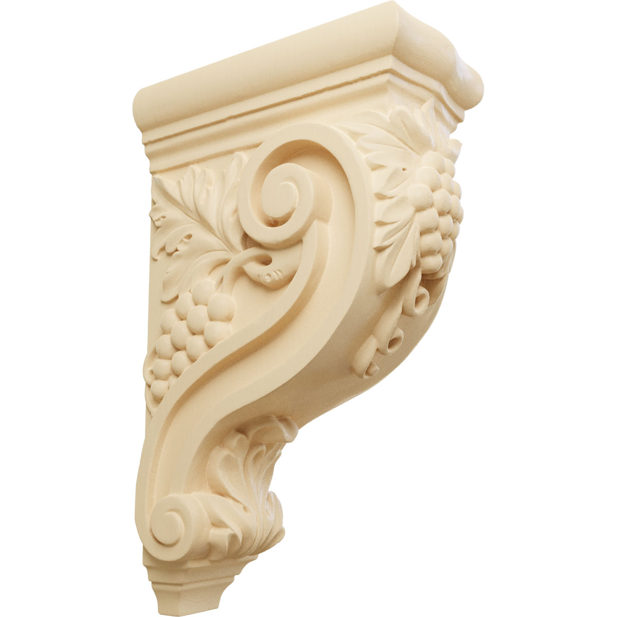 Ekena Millwork 4 1/4 Inch Devon Grapes And Vines Corbel