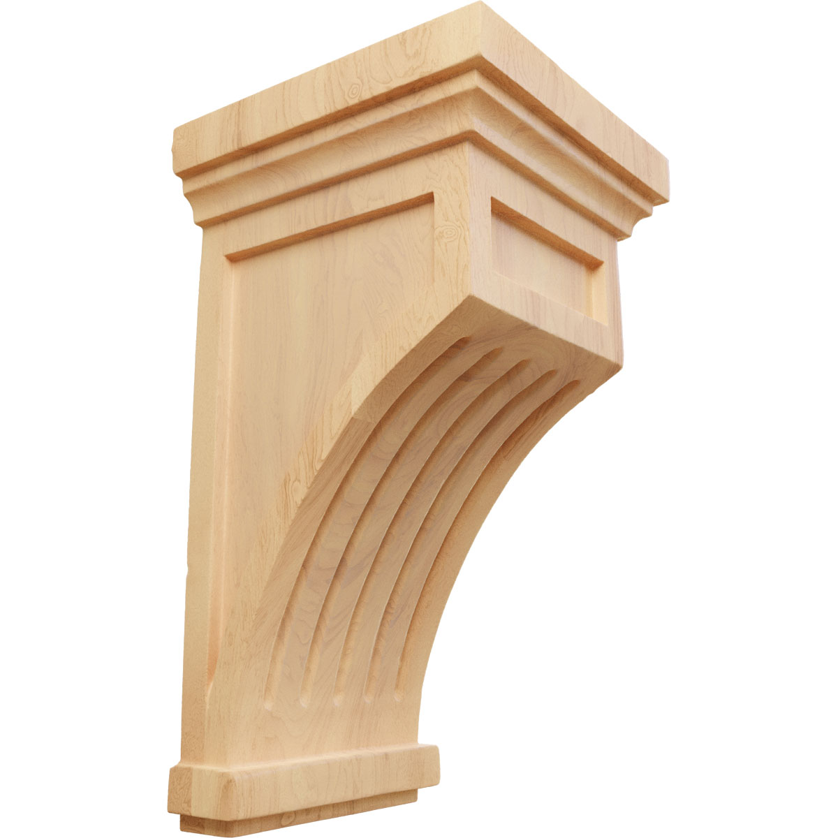Ekena Millwork 5 1/2 Inch Fluted Mission Corbel