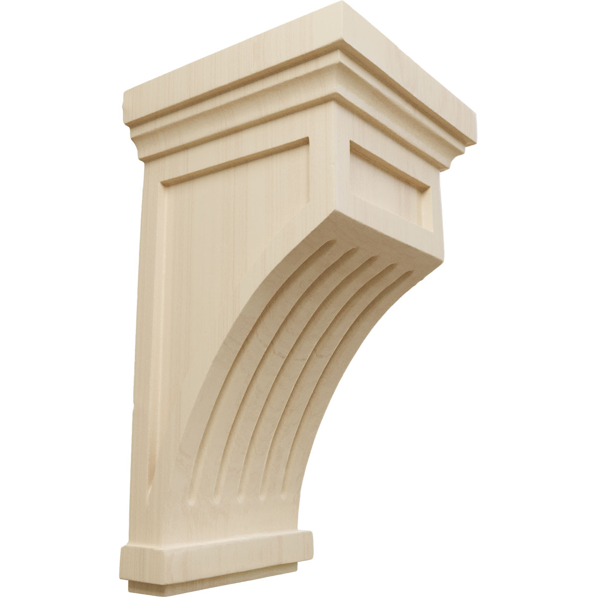 Ekena Millwork 5 1/2 Inch Fluted Mission Corbel