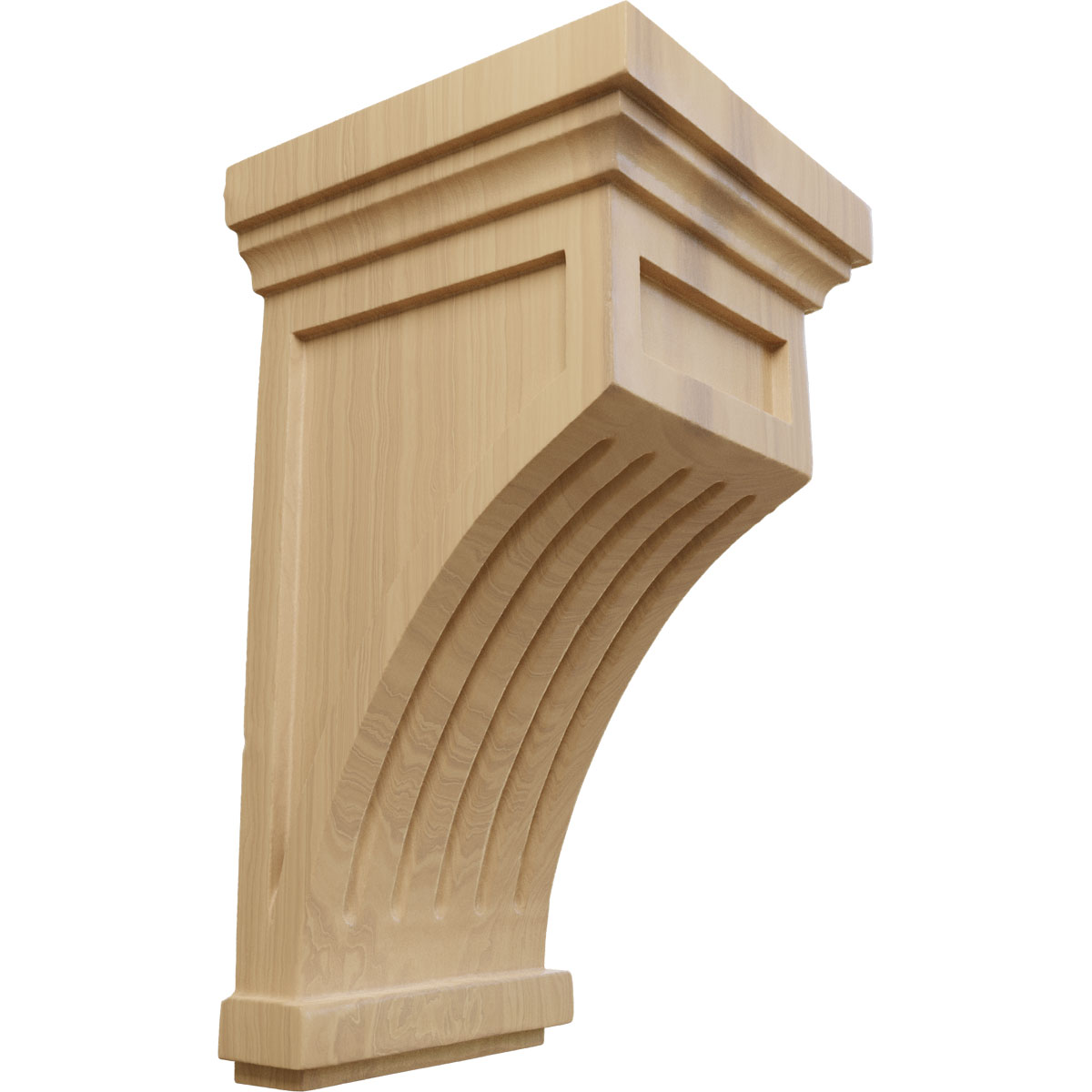 Ekena Millwork 5 1/2 Inch Fluted Mission Corbel