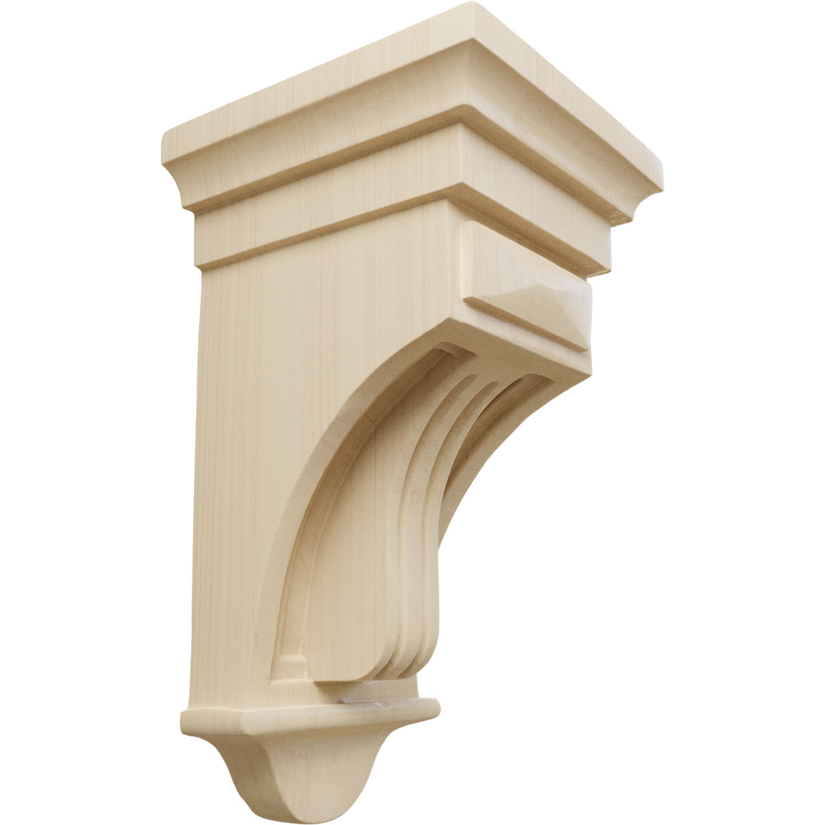 Ekena Millwork 5 1/2 Inch Raised Fluting Corbel
