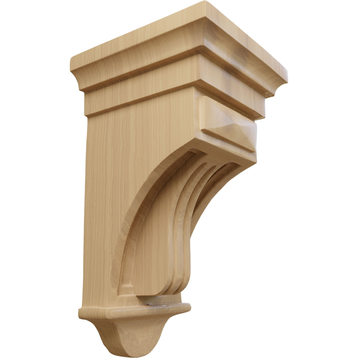Ekena Millwork 5 1/2 Inch Raised Fluting Corbel