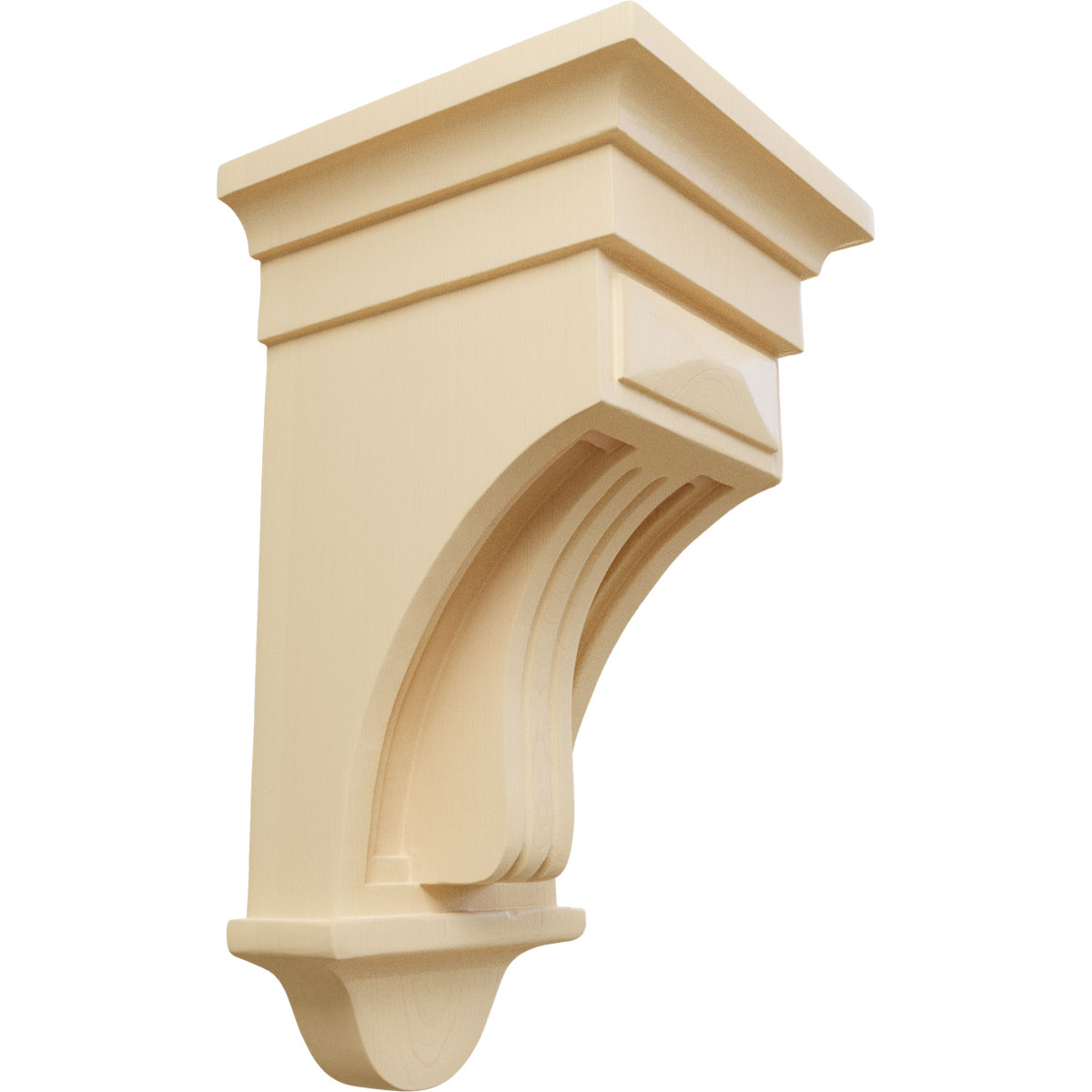 Ekena Millwork 6 1/2 Inch Raised Fluting Corbel