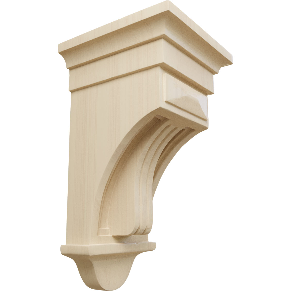 Ekena Millwork 6 1/2 Inch Raised Fluting Corbel