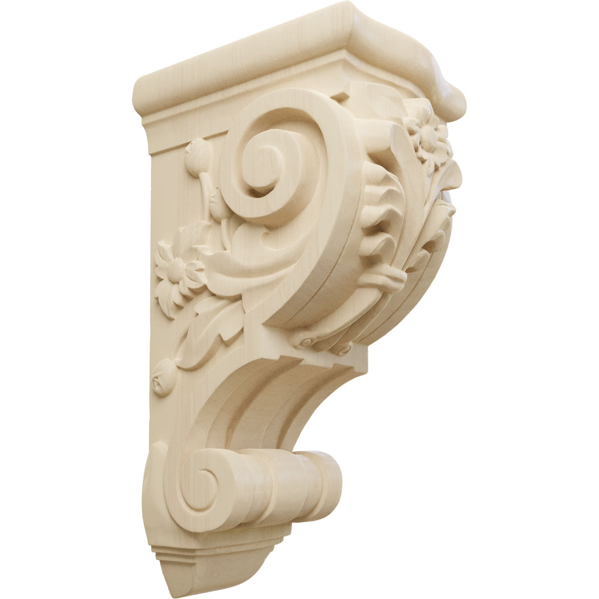Ekena Millwork 6 1/4 Inch Large Floral Corbel