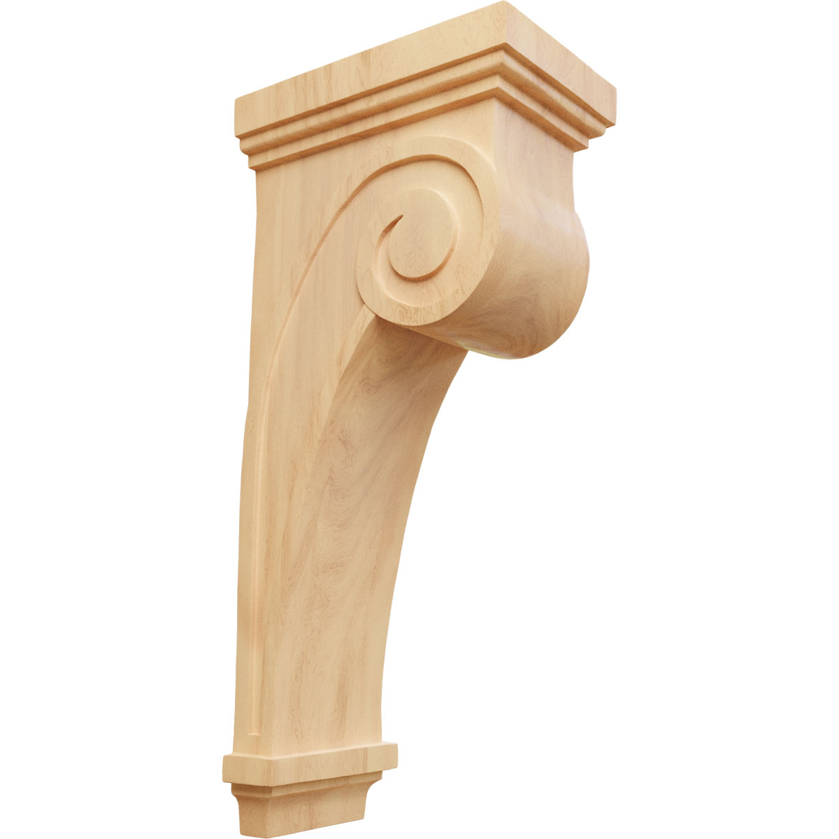 Ekena Millwork 6 1/4 Inch Scroll Corbel