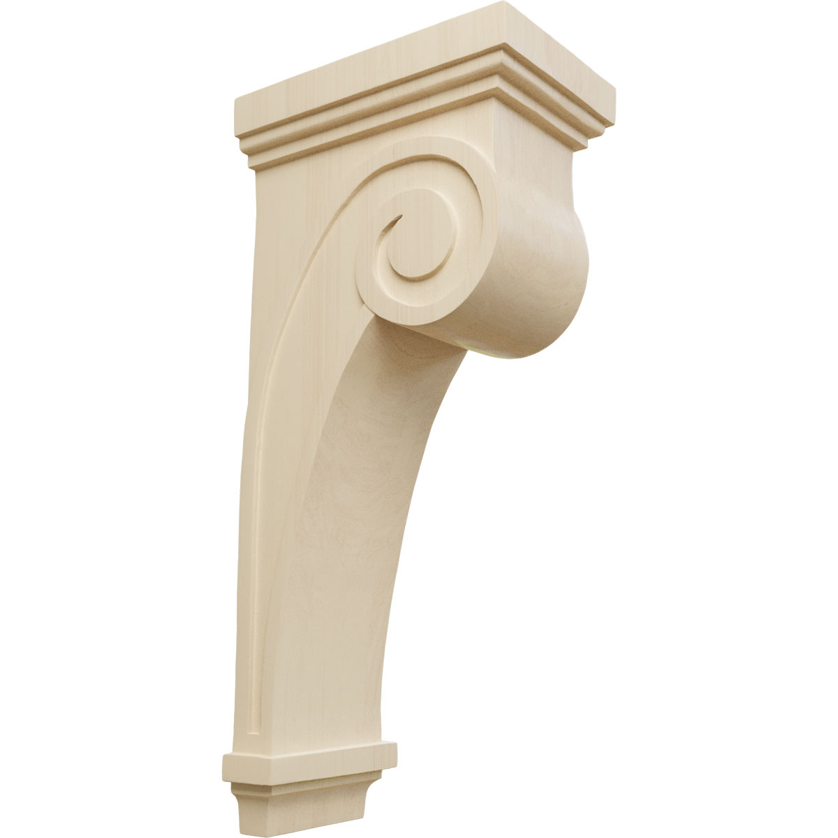 Ekena Millwork 6 1/4 Inch Scroll Corbel