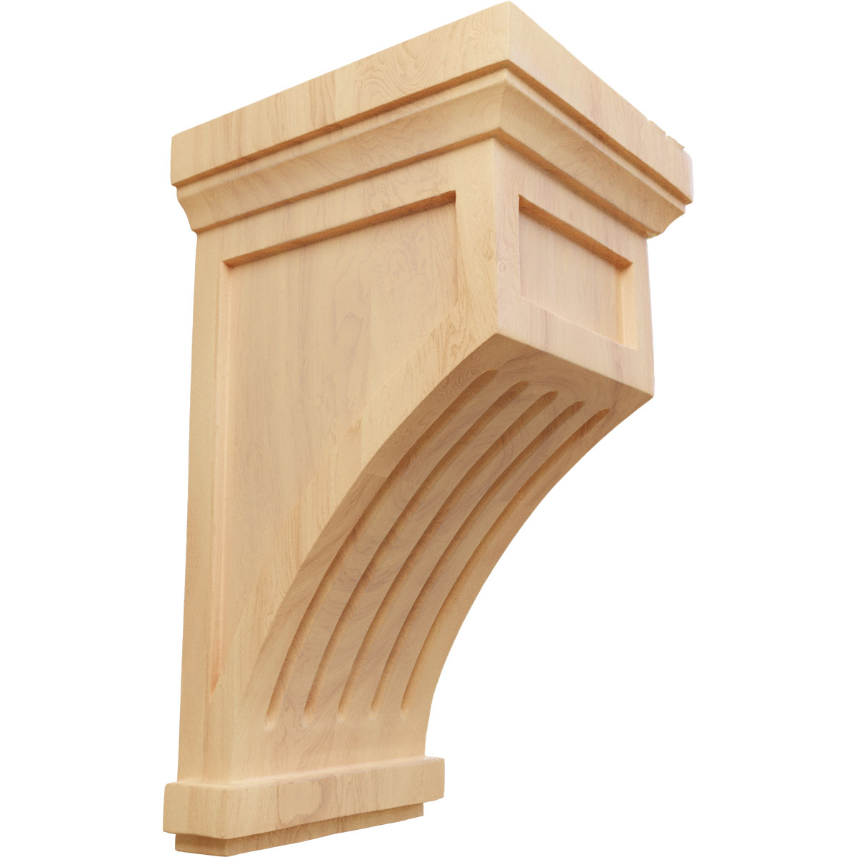 Ekena Millwork 7 Inch Fluted Mission Corbel