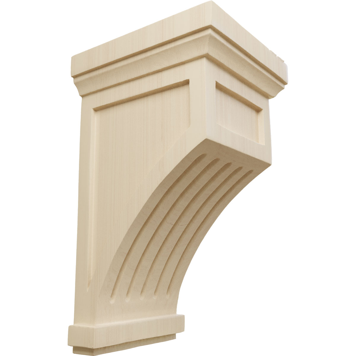 Ekena Millwork 7 Inch Fluted Mission Corbel