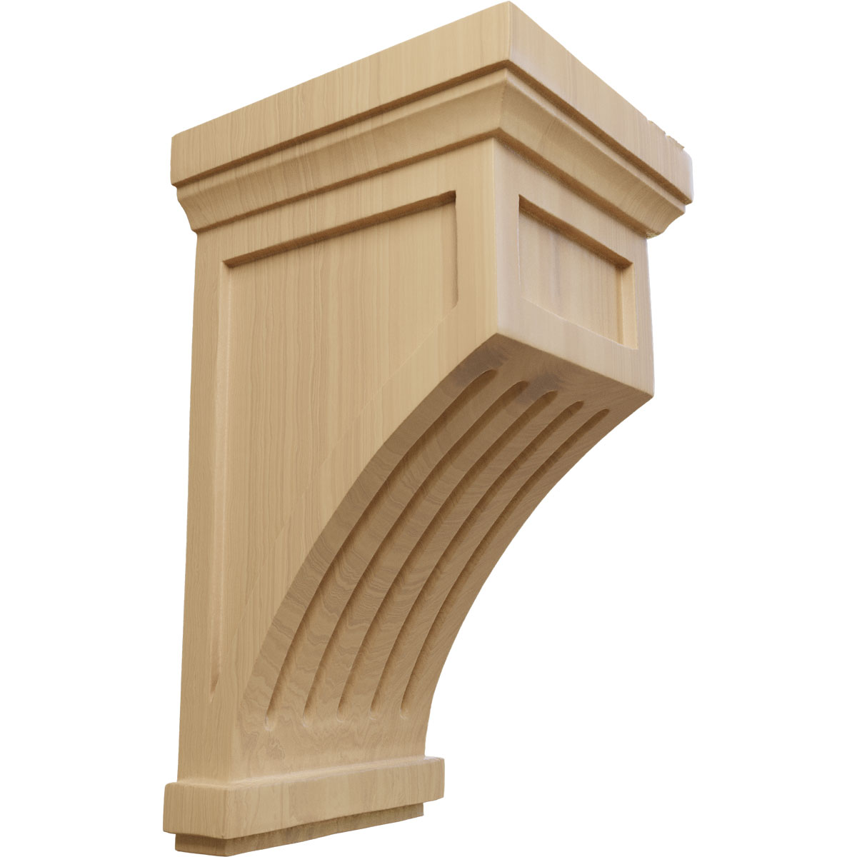 Ekena Millwork 7 Inch Fluted Mission Corbel