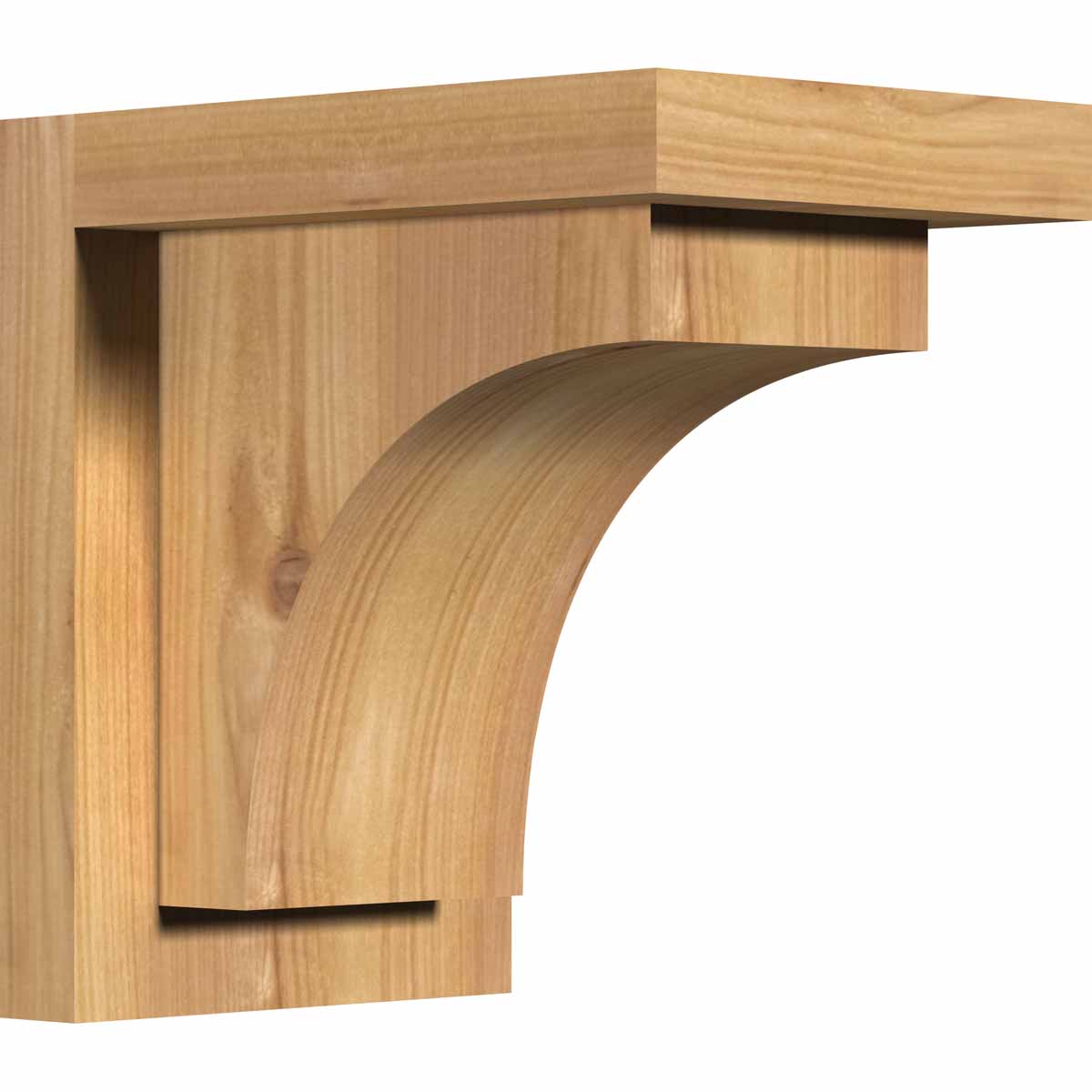 Ekena Millwork 7 1/2 Inch Huntington Corbels with Backplate