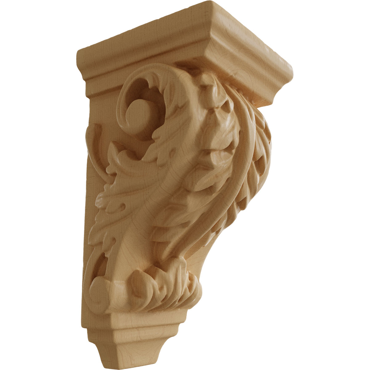 Ekena Millwork 2 1/4 Inch Extra Small Acanthus Wood Corbel