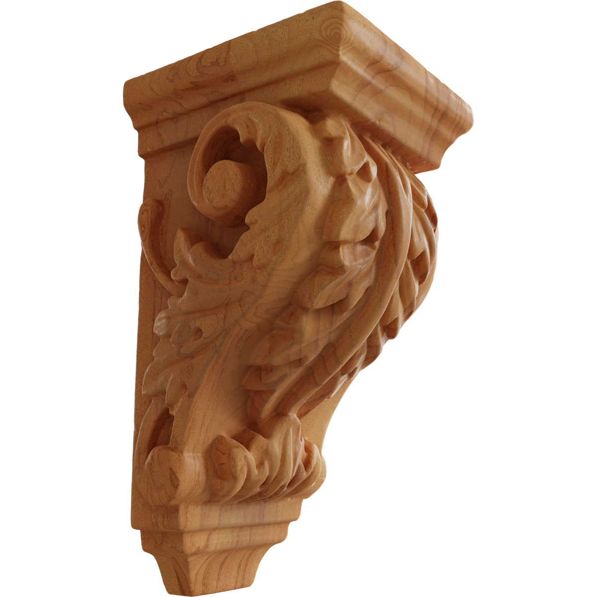 Ekena Millwork 2 1/4 Inch Extra Small Acanthus Wood Corbel