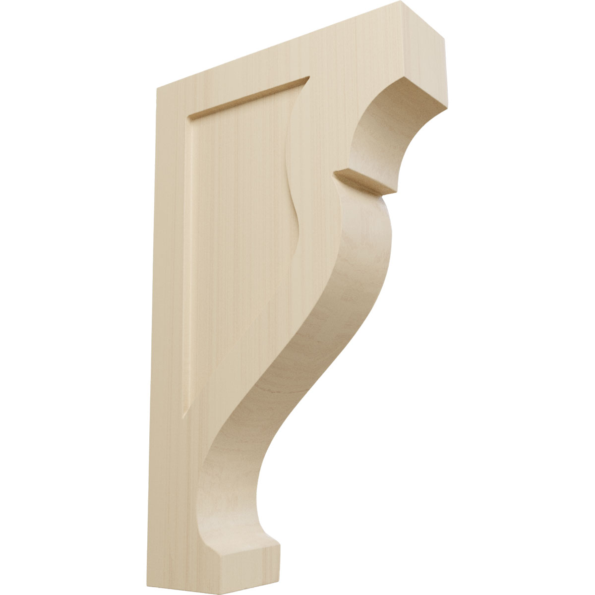 Ekena Millwork 2 1/2 Inch Large Rockport Wood Corbel