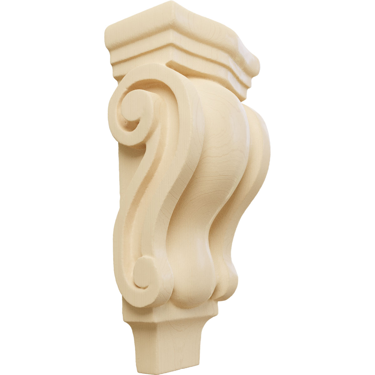 Ekena Millwork 3 Inch Extra Small Traditional Pilaster Wood Corbel