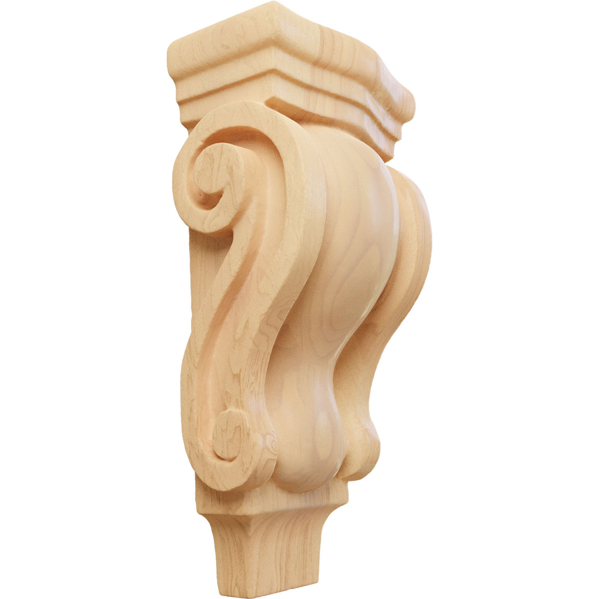 Ekena Millwork 3 Inch Extra Small Traditional Pilaster Wood Corbel