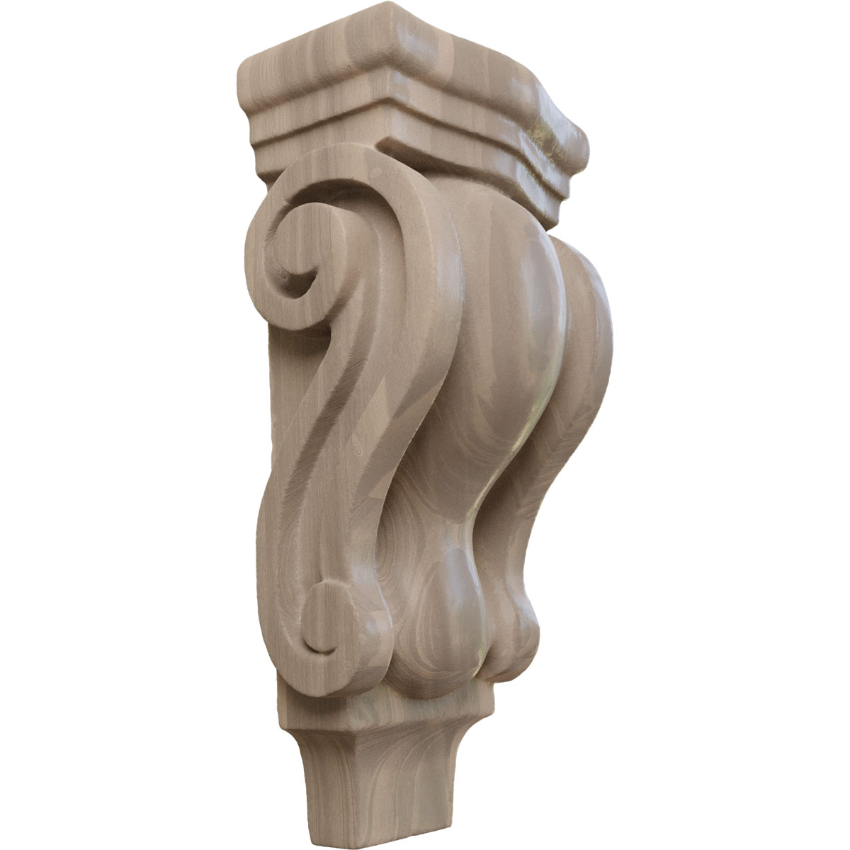 Ekena Millwork 3 Inch Extra Small Traditional Pilaster Wood Corbel