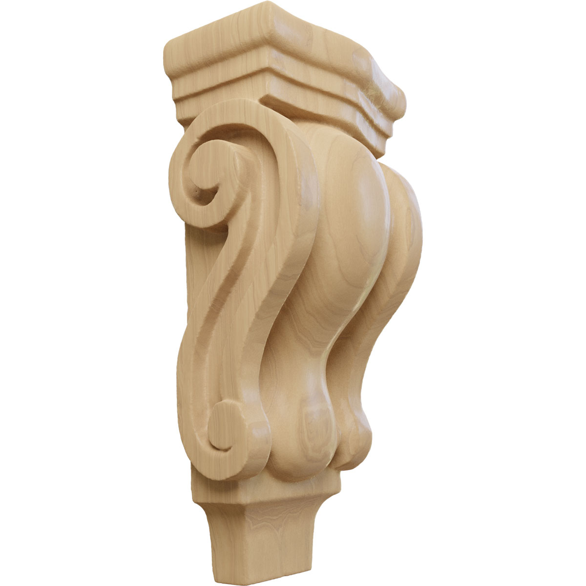 Ekena Millwork 3 Inch Extra Small Traditional Pilaster Wood Corbel