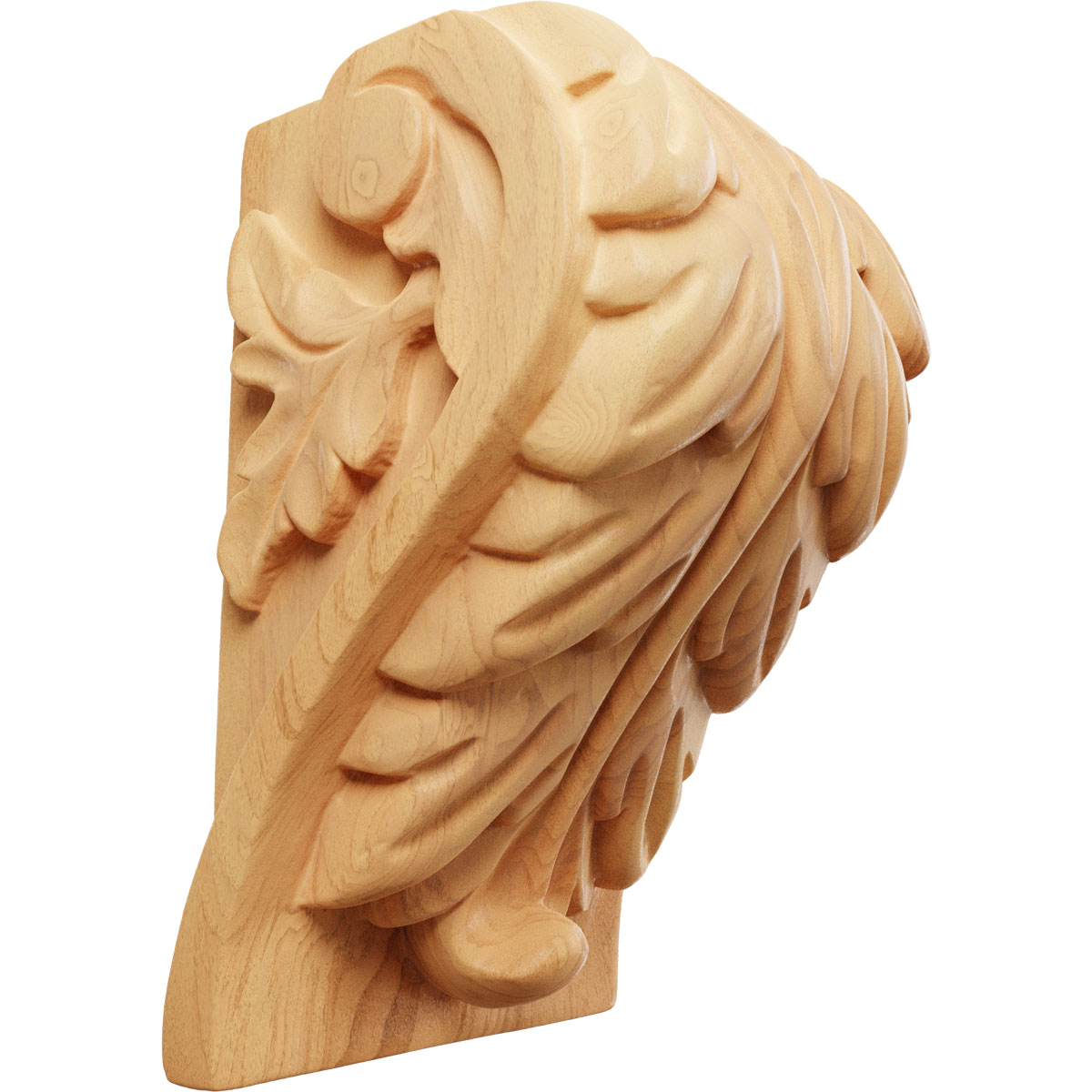 Ekena Millwork 3 1/4 Inch Medium Acanthus Leaf Block Corbel