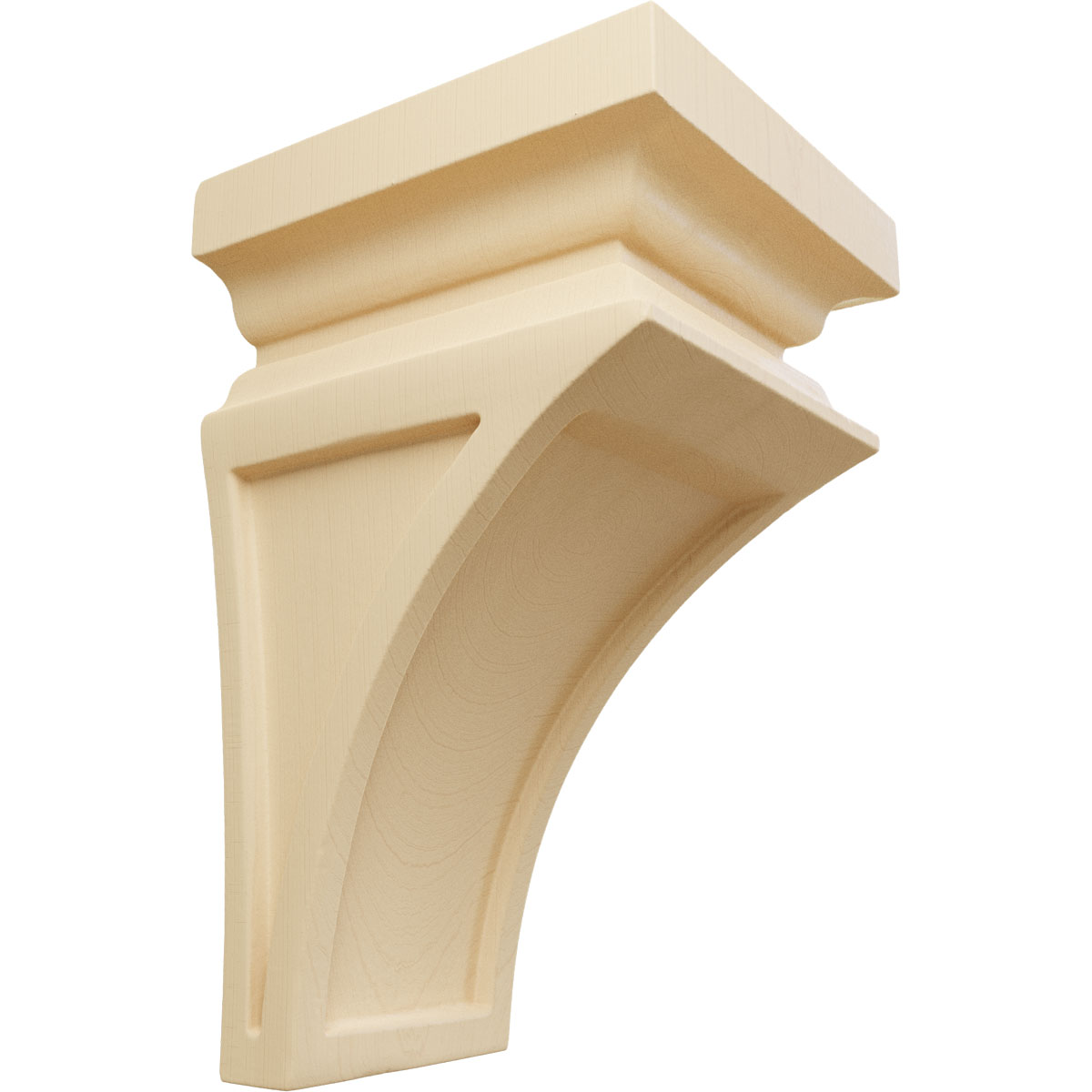 Ekena Millwork 3 1/2 Inch Mini Nevio Wood Corbel