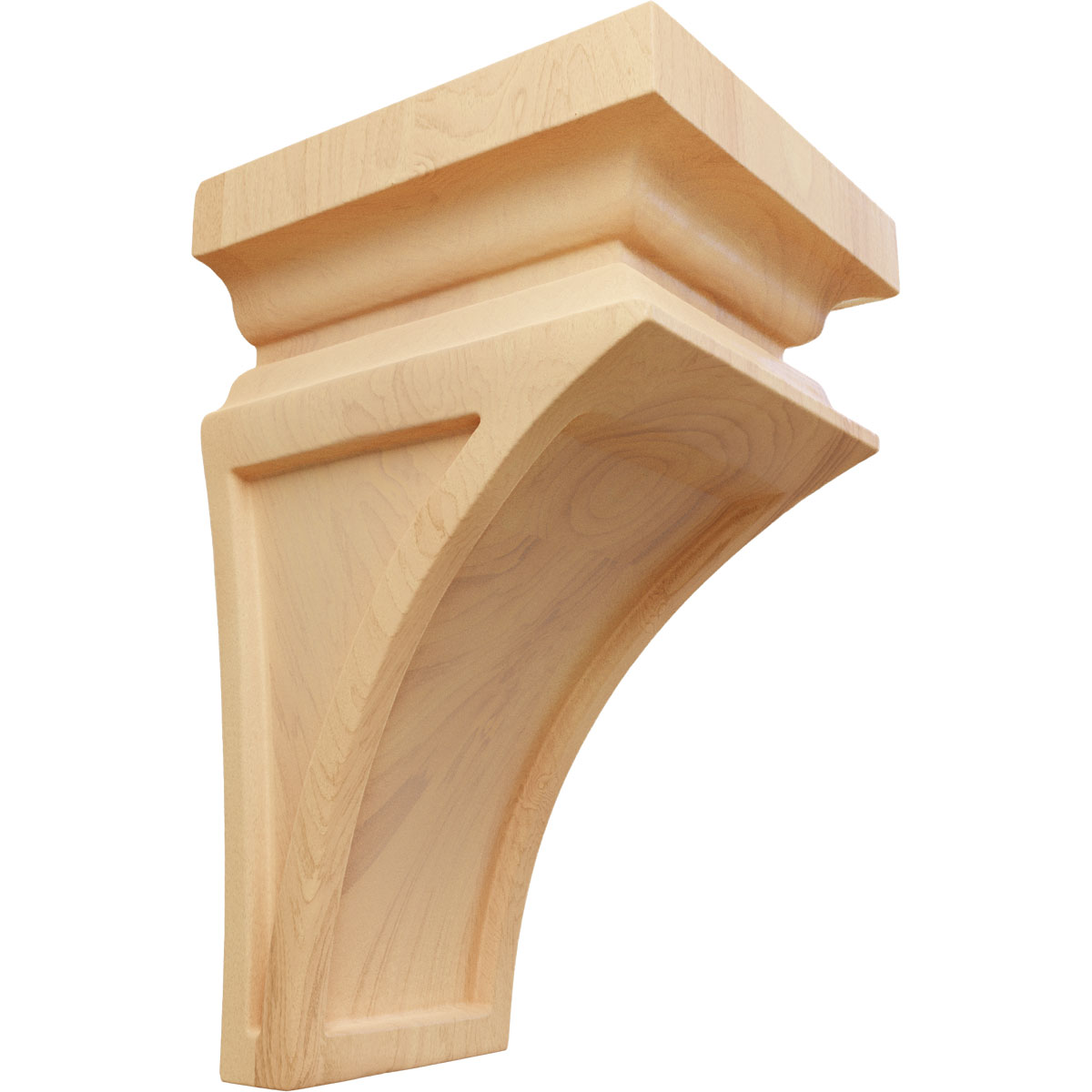 Ekena Millwork 3 1/2 Inch Mini Nevio Wood Corbel