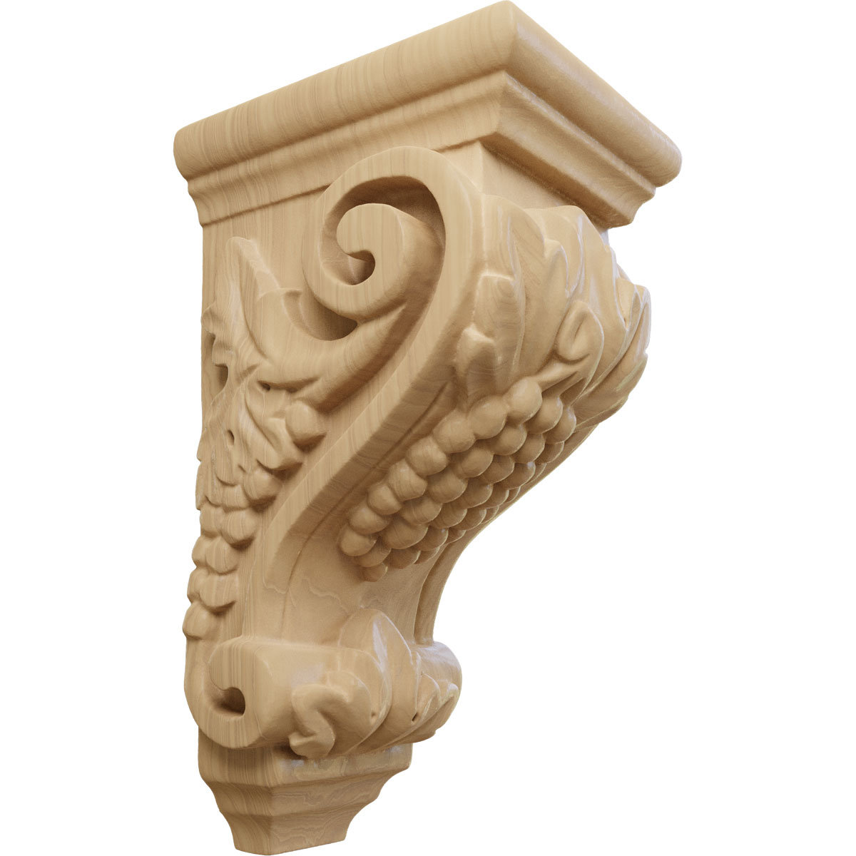 Ekena Millwork 3 1/2 Inch Small Grape Corbel