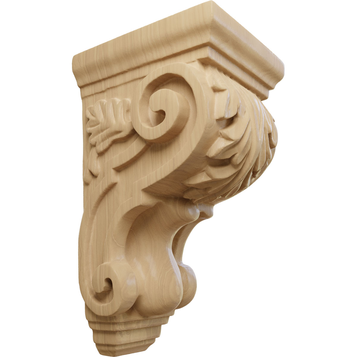 Ekena Millwork 3 1/2 Inch Small Traditional Acanthus Corbel