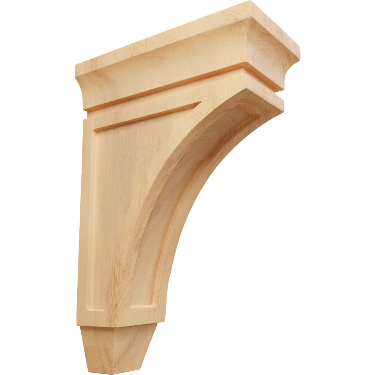 Ekena Millwork 3 3/8 Inch Small Lucan Wood Corbel
