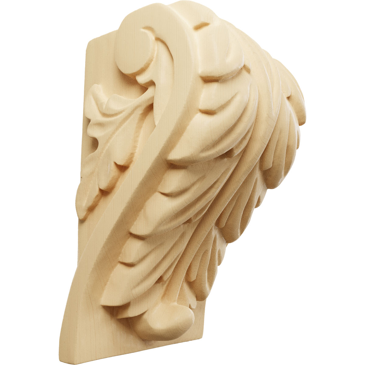Ekena Millwork 3 3/4 Inch Large Acanthus Leaf Block Corbel