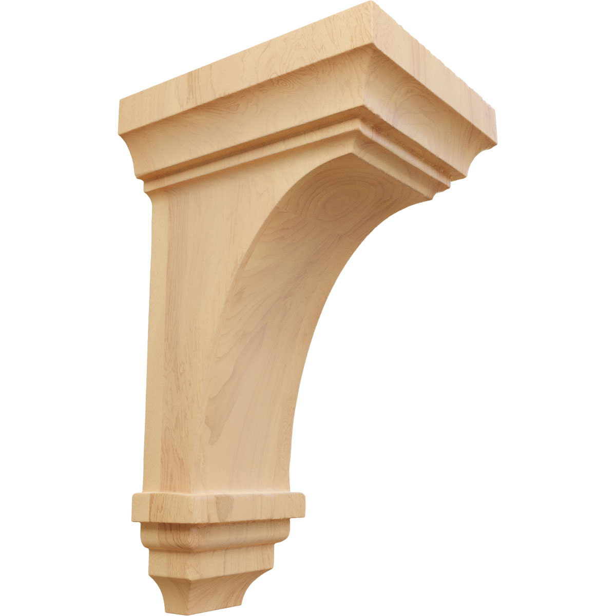 Ekena Millwork 4 Inch Small Jefferson Wood Corbel