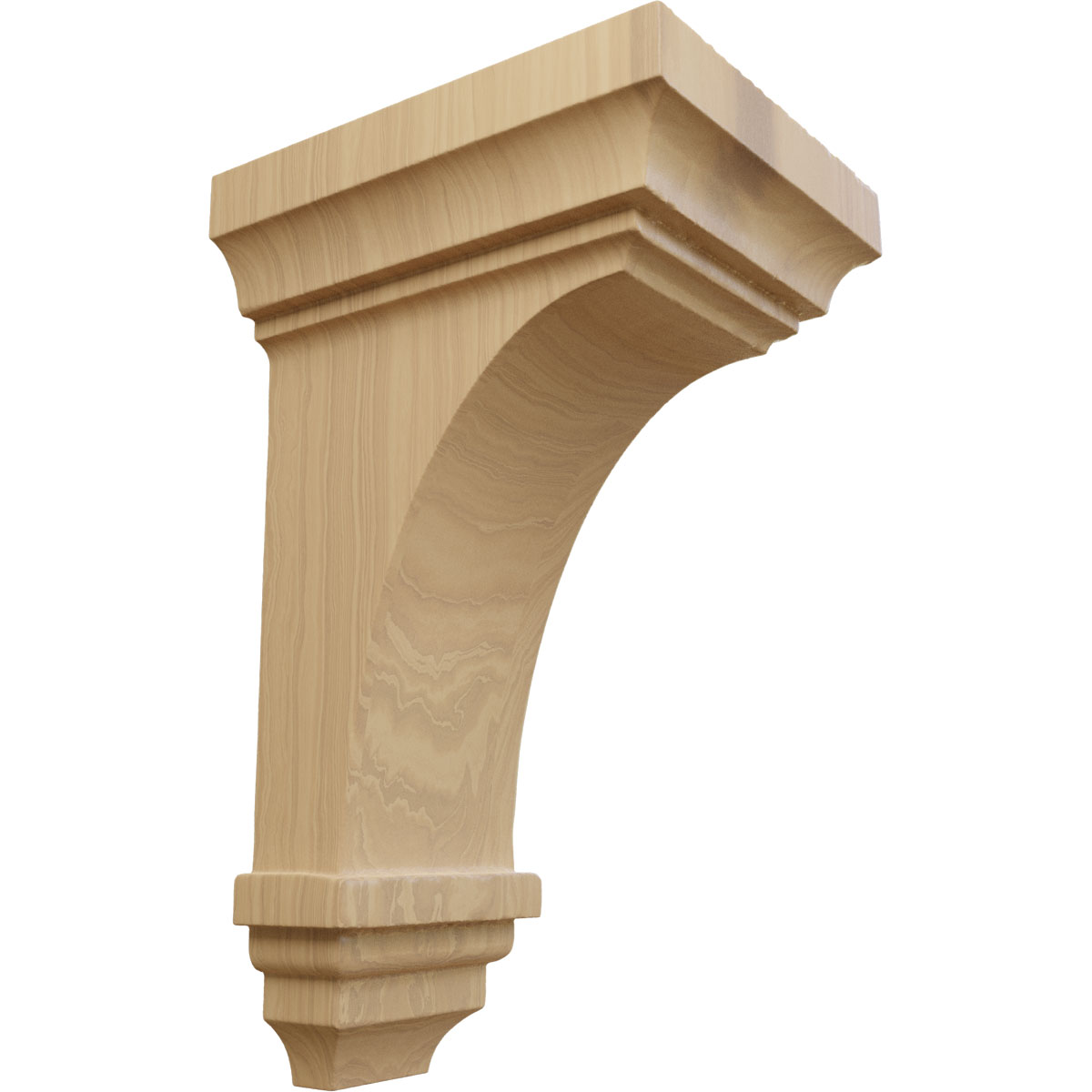 Ekena Millwork 4 Inch Small Jefferson Wood Corbel